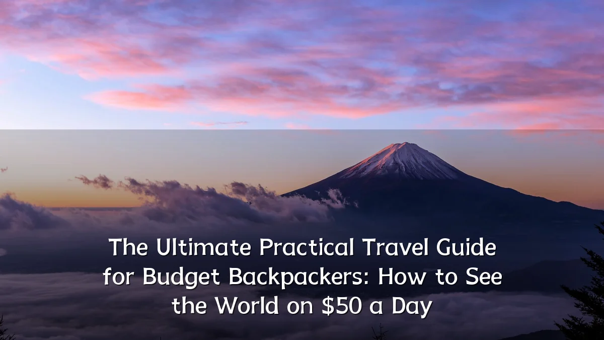 The Ultimate Practical Travel Guide for Budget Backpackers: How to See the World on $50 a Day